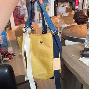 Longchamp Mini Bag in Yellow and Blue